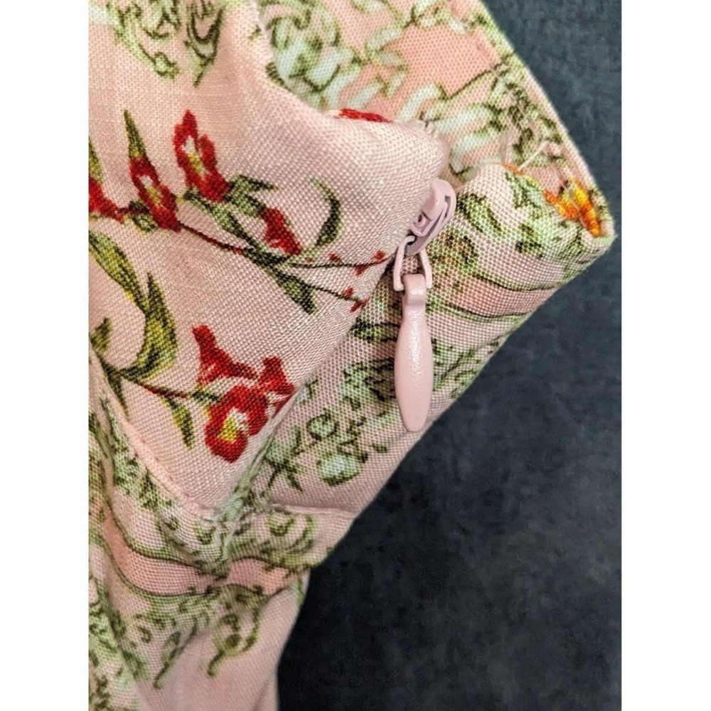 AguaBendita Target Mini Dress 3X Floral Tile Dainty Blush Pink Flutter Sleeve - Picture 7 of 16